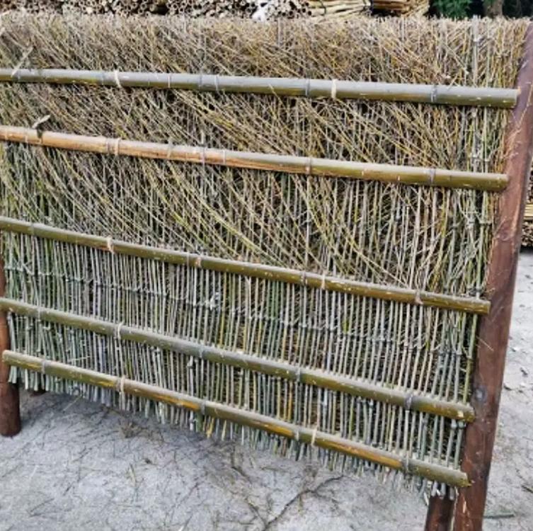 竹木制品 竹圍擋 防腐木屏風 碳化屏風 工廠直批#竹籬笆生產